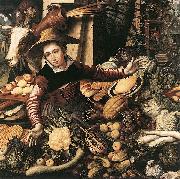Pieter Aertsen Market Woman with Vegetable Stall oil on canvas